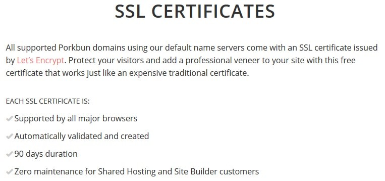Porkbun SSL Certificate