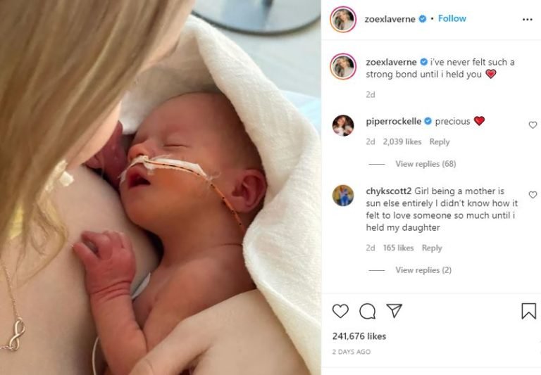 Zoe Laverne Net Worth 2022: Wiki, Biography, Age, Boyfriend, Parents, Ethnicity, Height, Lifestyle & More 33 Zoe-Lavernes-new-born-baby-768x533